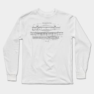 Astoria Hell Gate Bridge Design by OAK Long Sleeve T-Shirt